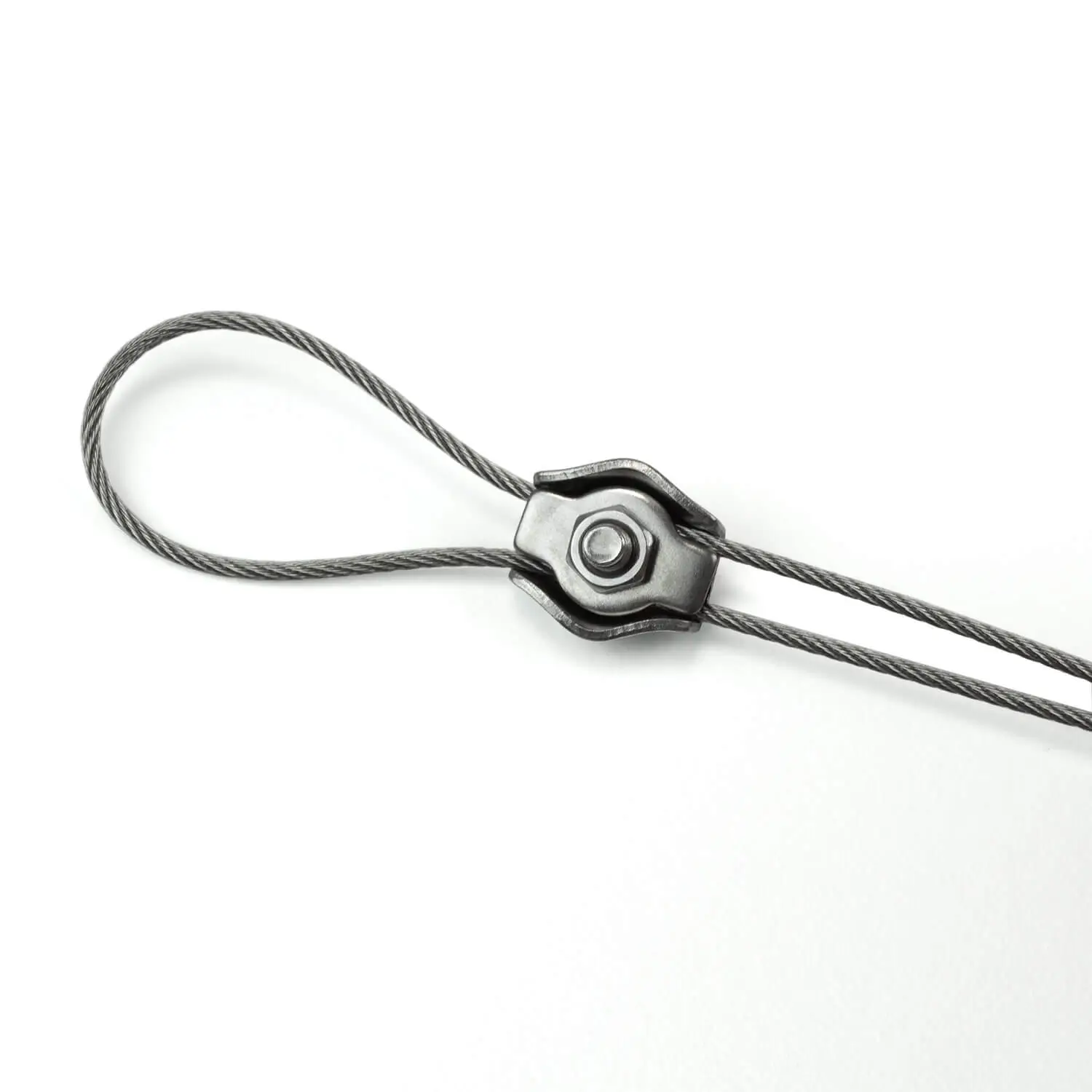 Simplex Drahtseilklemme aus Edelstahl für 1,5 - 2 mm Seil