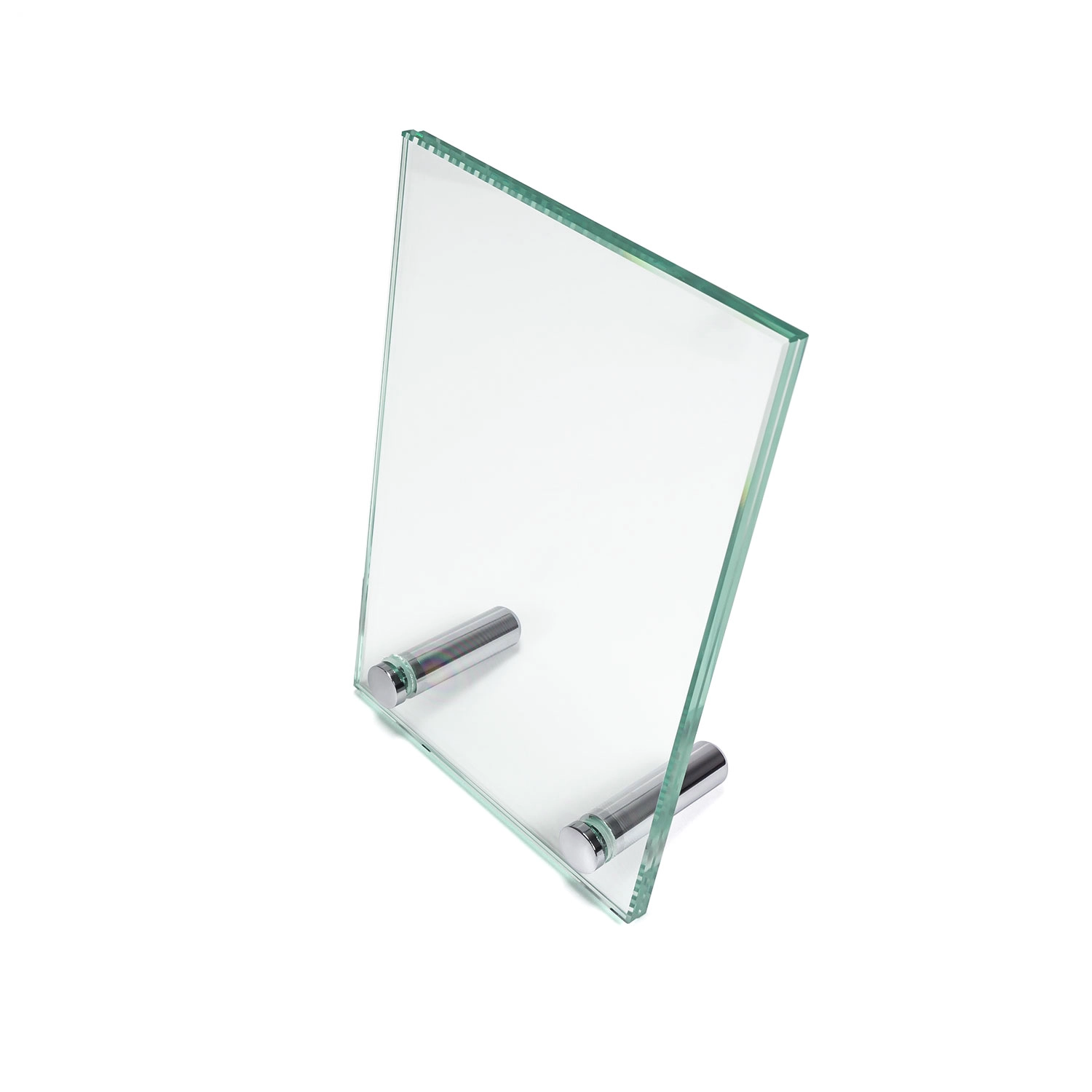 Echtglas Doppelglas Tischaufsteller 100 x 150 mm front