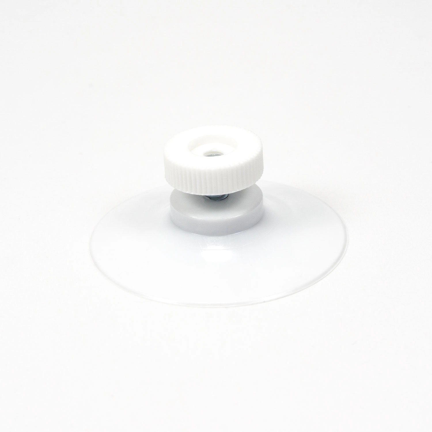 Saugnapf Weiß 40 mm Durchmesser mit Rändelmutter Weiß